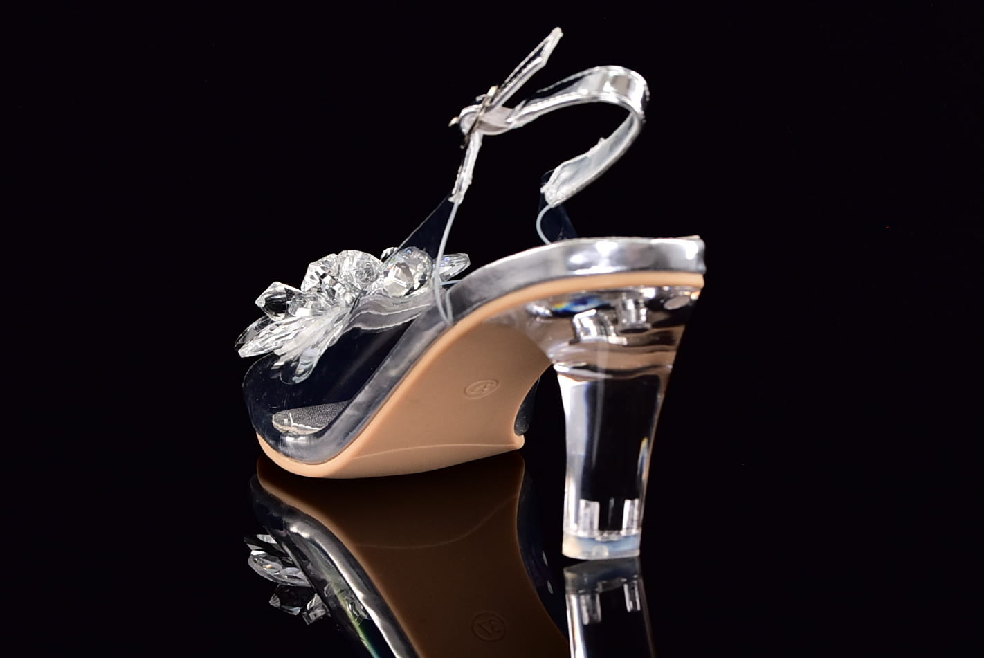 Eleganckie Sandały Silikonowe Na Przezroczystym Obcasie Misstyl Laura Vita 3278-1 Blanc/Srebrny - zdjęcie 5