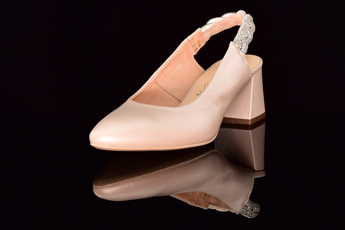 Czółenka Na Niskim Obcasie 6 cm Sala 9977/1459 Beż Perła - zdjęcie 2