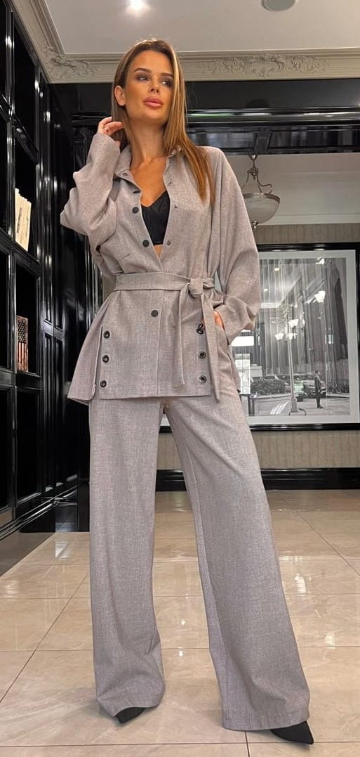 Garnitur Zestaw Sportowa Elegancja NP 3498 Beż