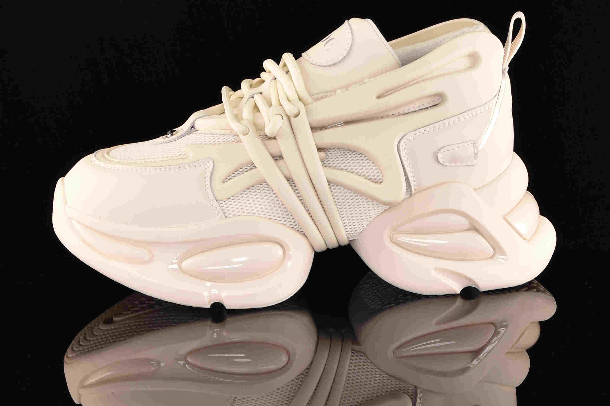 Awangardowe Sneakersy Gruba Podeszwa GOE RR2N4059 Off White/Jasny Beż - zdjęcie 1