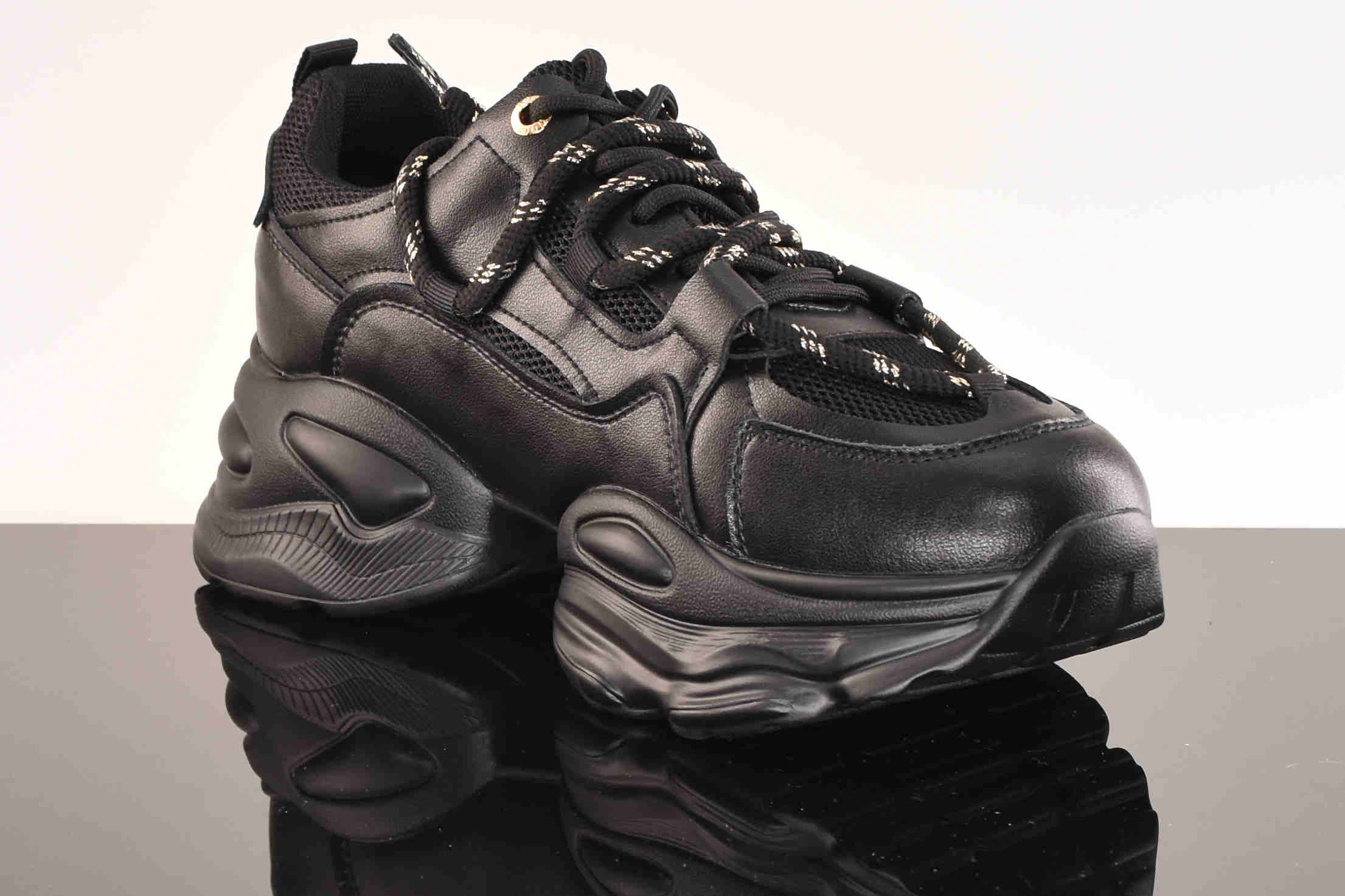 Awangardowe Sneakersy Gruba Podeszwa GOE RR2N4060-Black/Czarny - zdjęcie 3