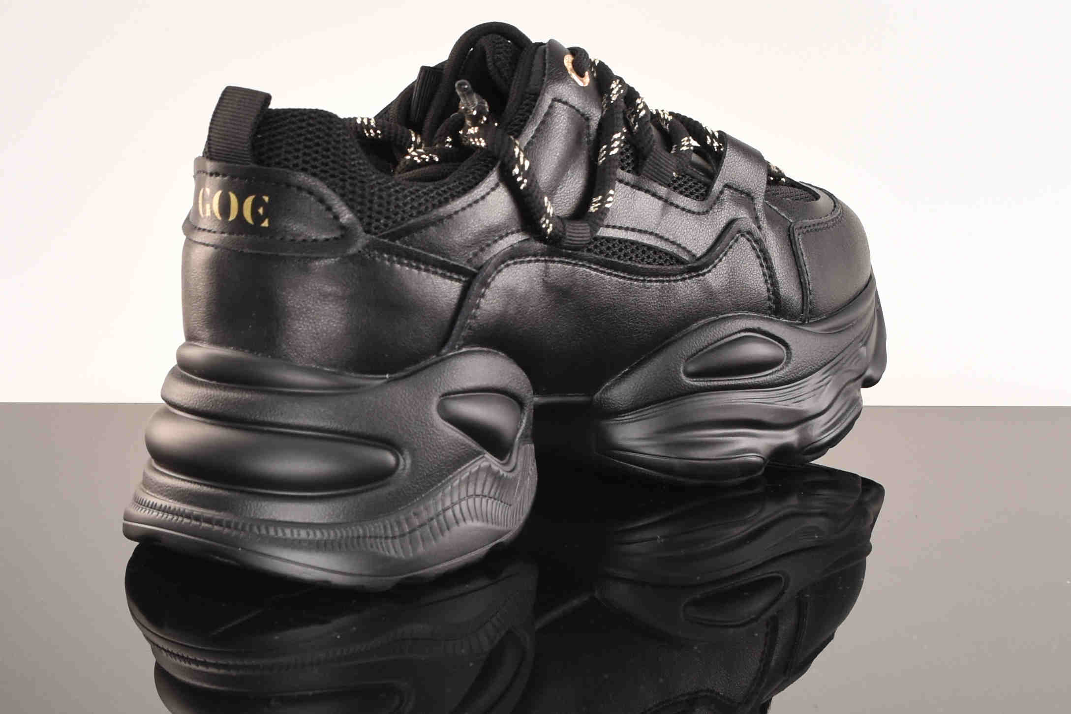 Awangardowe Sneakersy Gruba Podeszwa GOE RR2N4060-Black/Czarny - zdjęcie 4