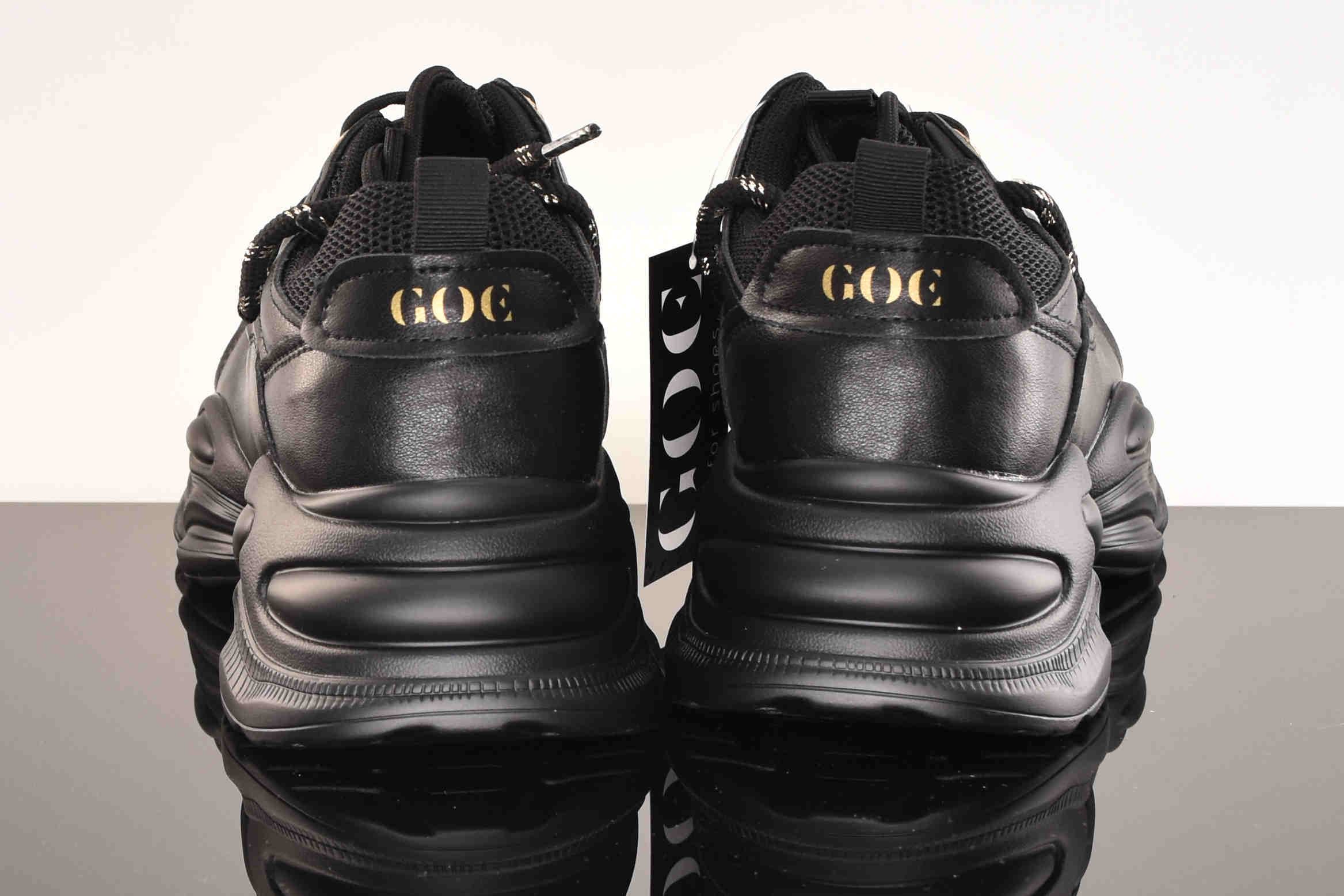 Awangardowe Sneakersy Gruba Podeszwa GOE RR2N4060-Black/Czarny - zdjęcie 5
