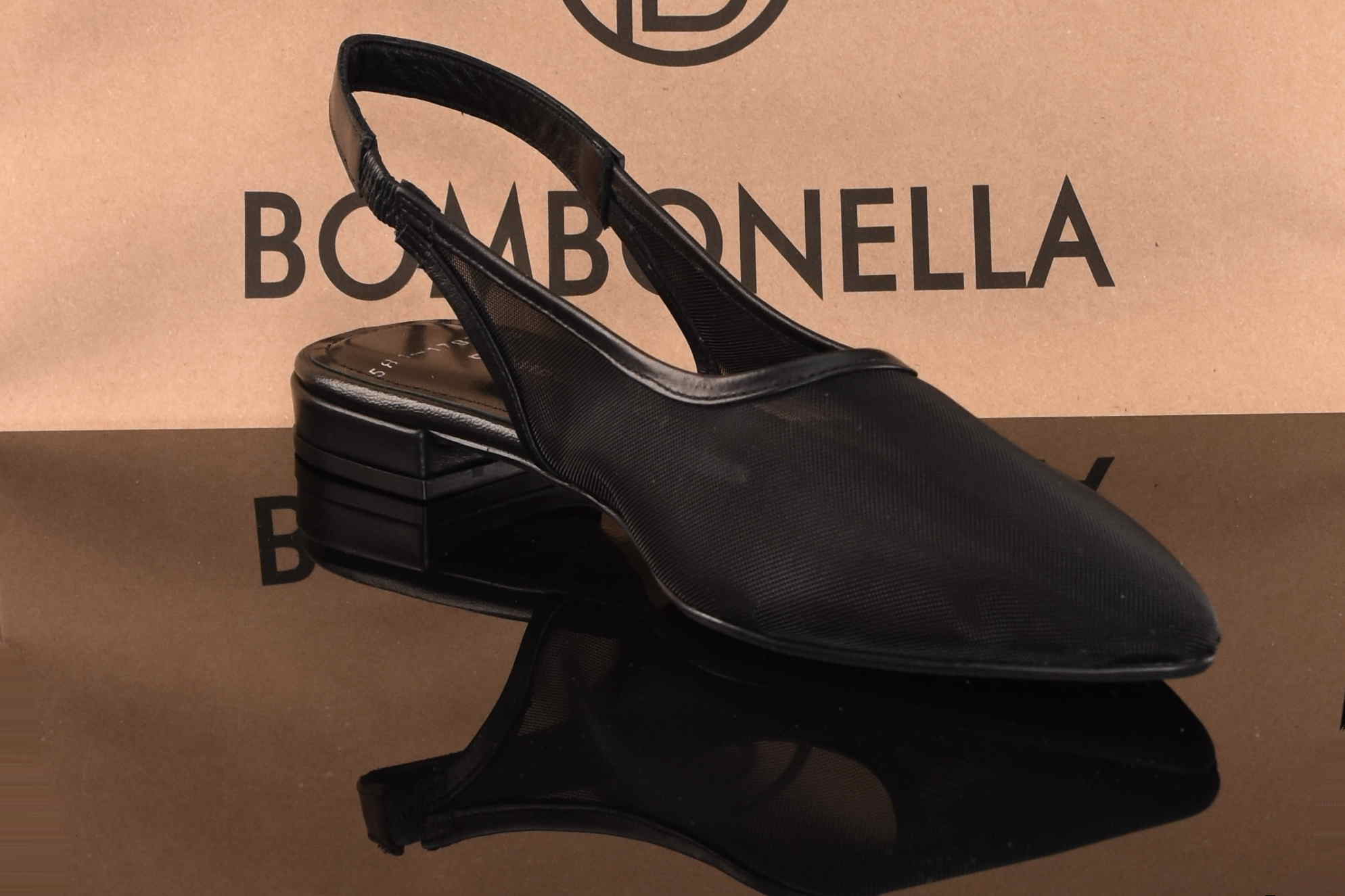 Kobiece i Eleganckie Sandaki z Siateczki BOMBONELLA P581 1787/251 Czarny - zdjęcie 3