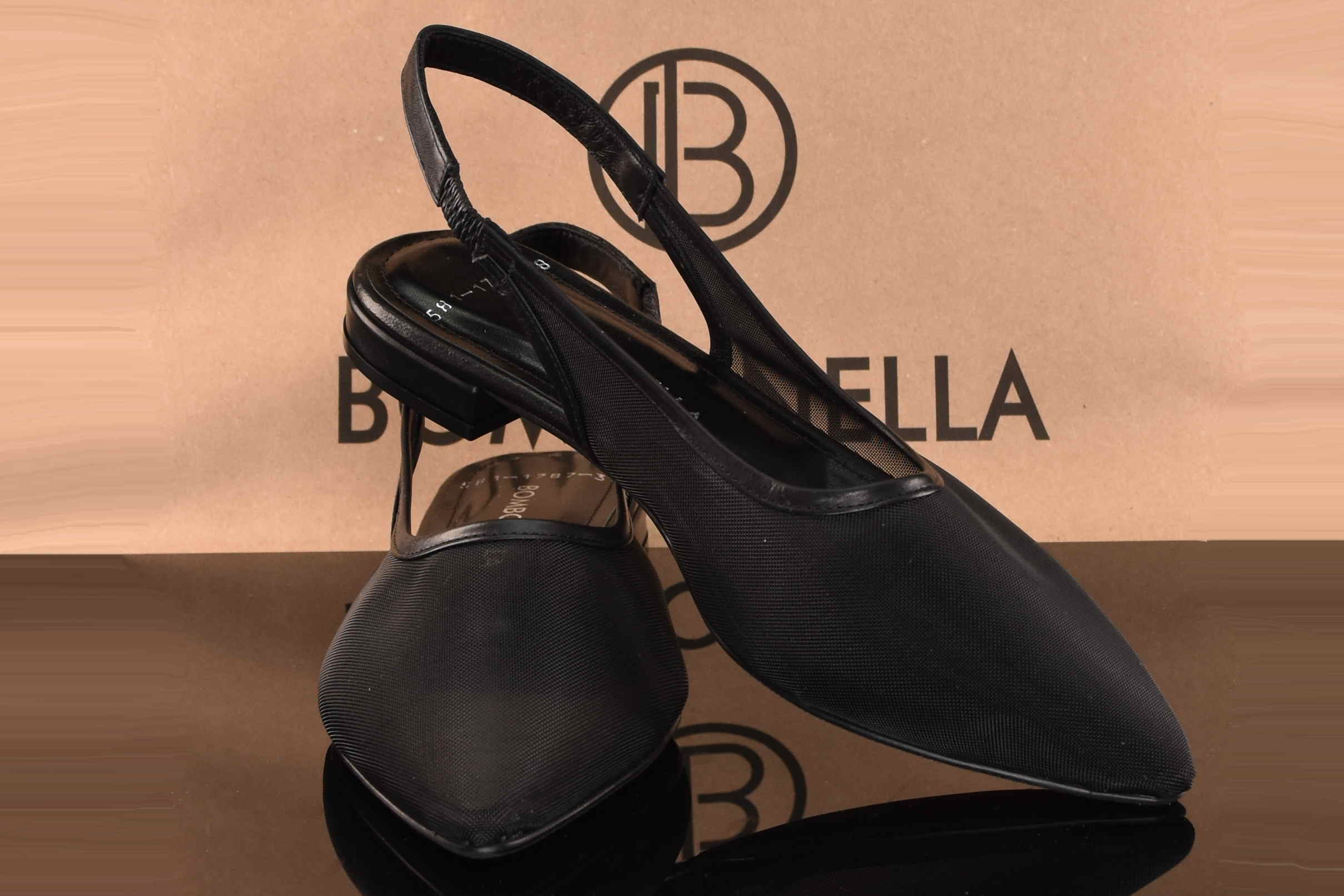 Kobiece i Eleganckie Sandaki z Siateczki BOMBONELLA P581 1787/251 Czarny - zdjęcie 6