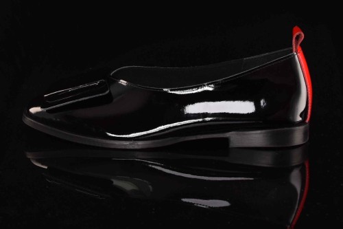 Eleganckie Skórzane Lakierowane Baleriny BOMBONELLA 385 1976/81-120 Czarny - zdjęcie 9