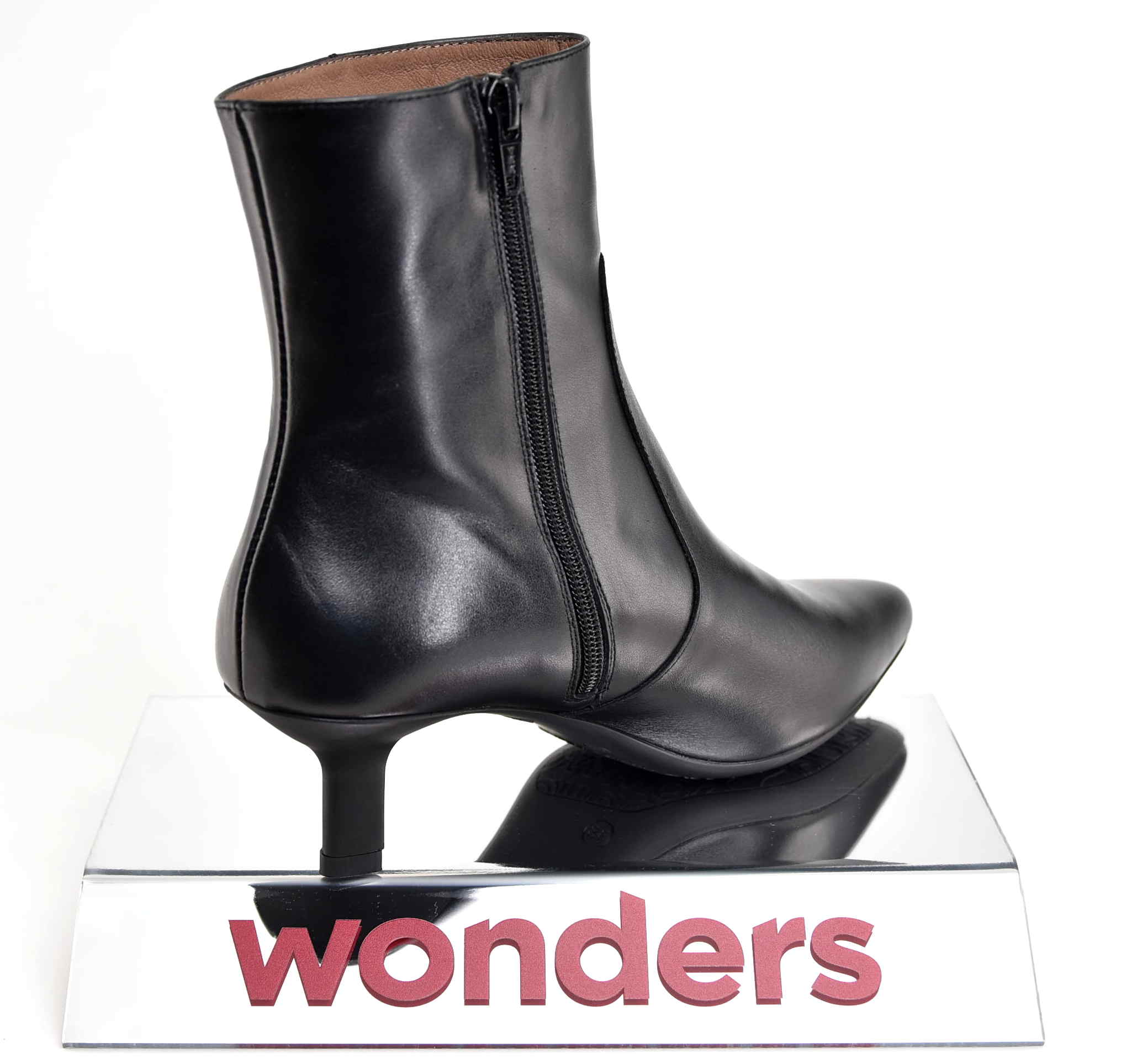 Botki Damskie Elegancja I Komfort W Najlepszym Wydaniu WONDERS G-7111 ISEO I/NEGRO/Czarny - zdjęcie 4