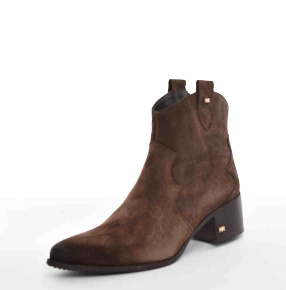 Botki Kowbojki Naturalny Zamsz KARINO 4794/015 Brąz - zdjęcie 2