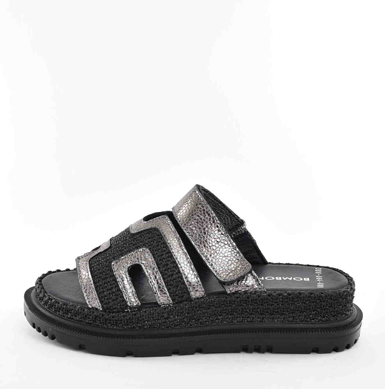 Modne Klapki na Koturnie Komfort i Styl w Nowoczesnym Wydaniu Bombonella 767.306.064-080 Silver/Grafit