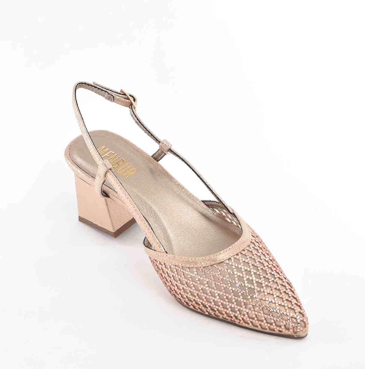 Damskie Sandałki Kwintesencja Elegancji i Kobiecego Stylu MENBUR AM78000 Rosa Gold/Różowe Złoto - zdjęcie 2