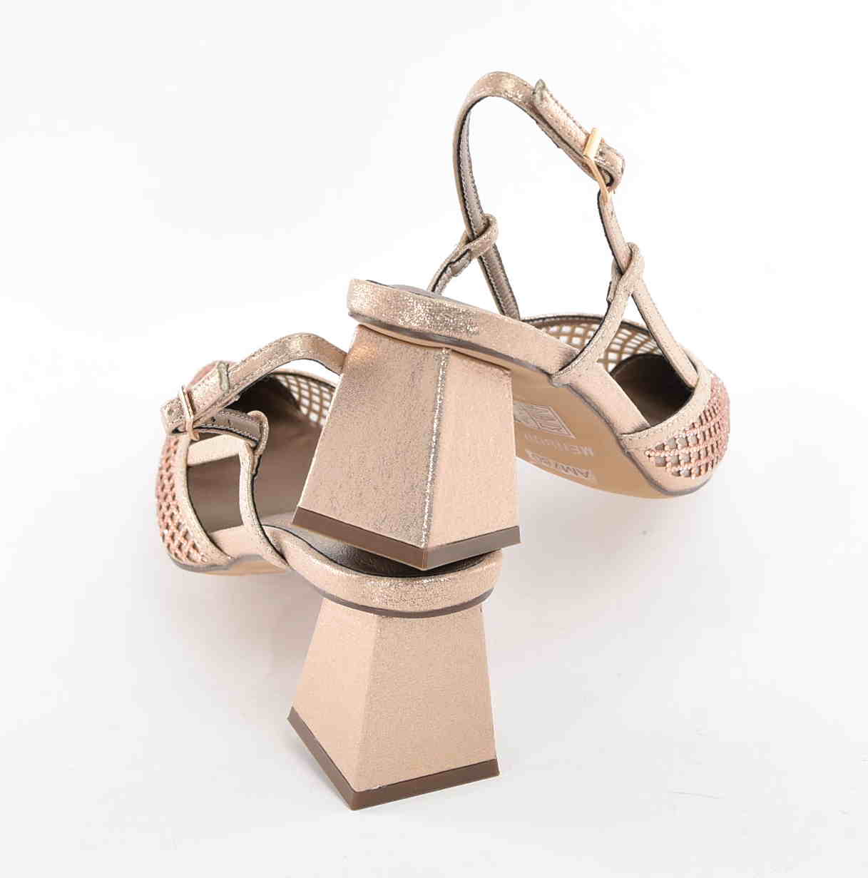 Damskie Sandałki Kwintesencja Elegancji i Kobiecego Stylu MENBUR AM78000 Rosa Gold/Różowe Złoto - zdjęcie 3
