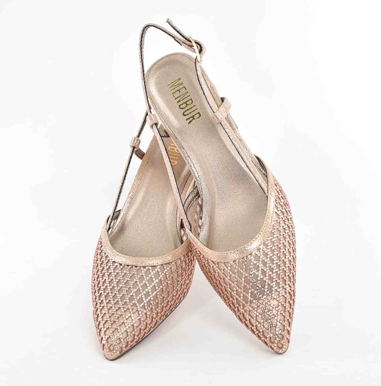 Damskie Sandałki Kwintesencja Elegancji i Kobiecego Stylu MENBUR AM78000 Rosa Gold/Różowe Złoto - zdjęcie 4