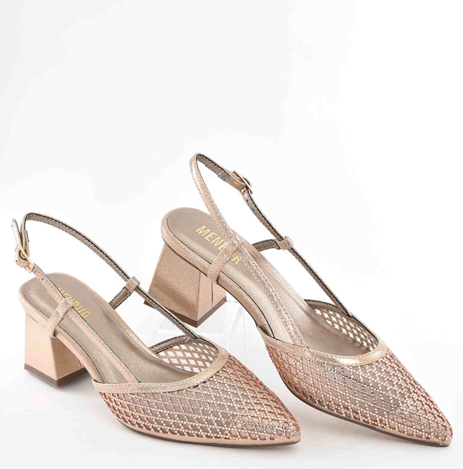 Damskie Sandałki Kwintesencja Elegancji i Kobiecego Stylu MENBUR AM78000 Rosa Gold/Różowe Złoto - zdjęcie 5