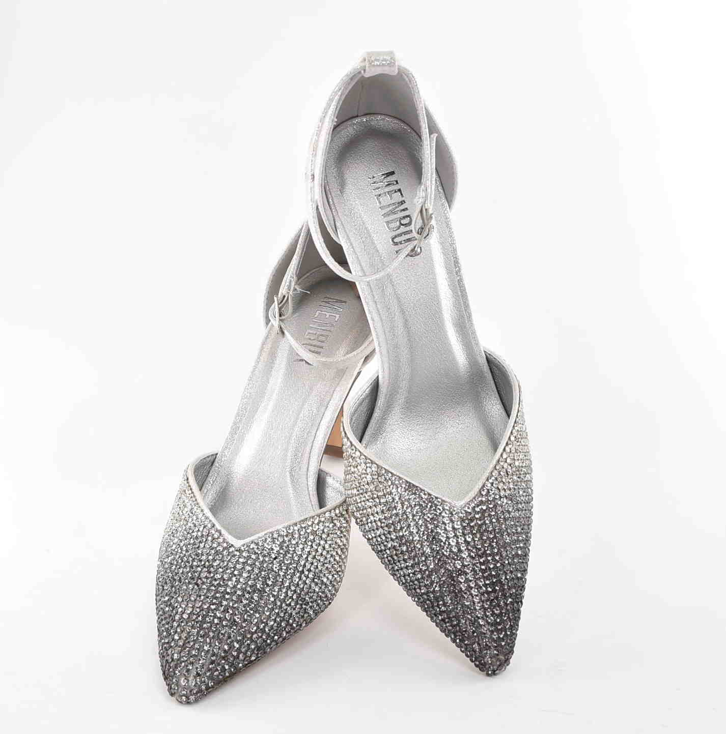 Blask, który przyciąga spojrzenia –Spektakularne Sandałki w Odcieniu Cieniowanego Srebra MENBUR AM73509 Plata/Srebrny - zdjęcie 4