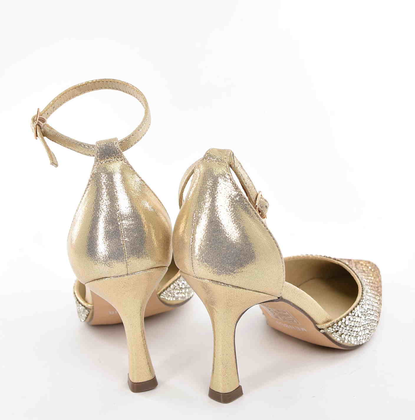 Blask, który przyciąga spojrzenia –Spektakularne Sandałki w Odcieniu Cieniowanego Złota MENBUR AM73500 Oro/Złoty - zdjęcie 3