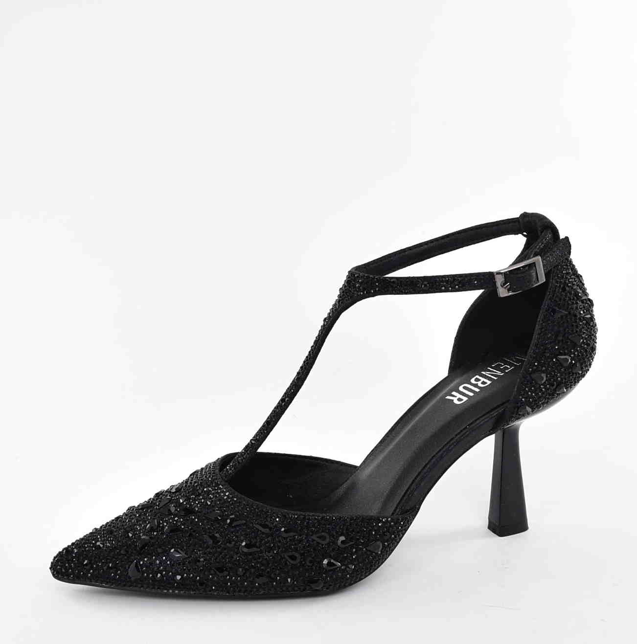 Czółenka Damskie Esencja Klasy Elegancji i Ponadczasowego Stylu MENBUR AM71401 Negro/Czarny