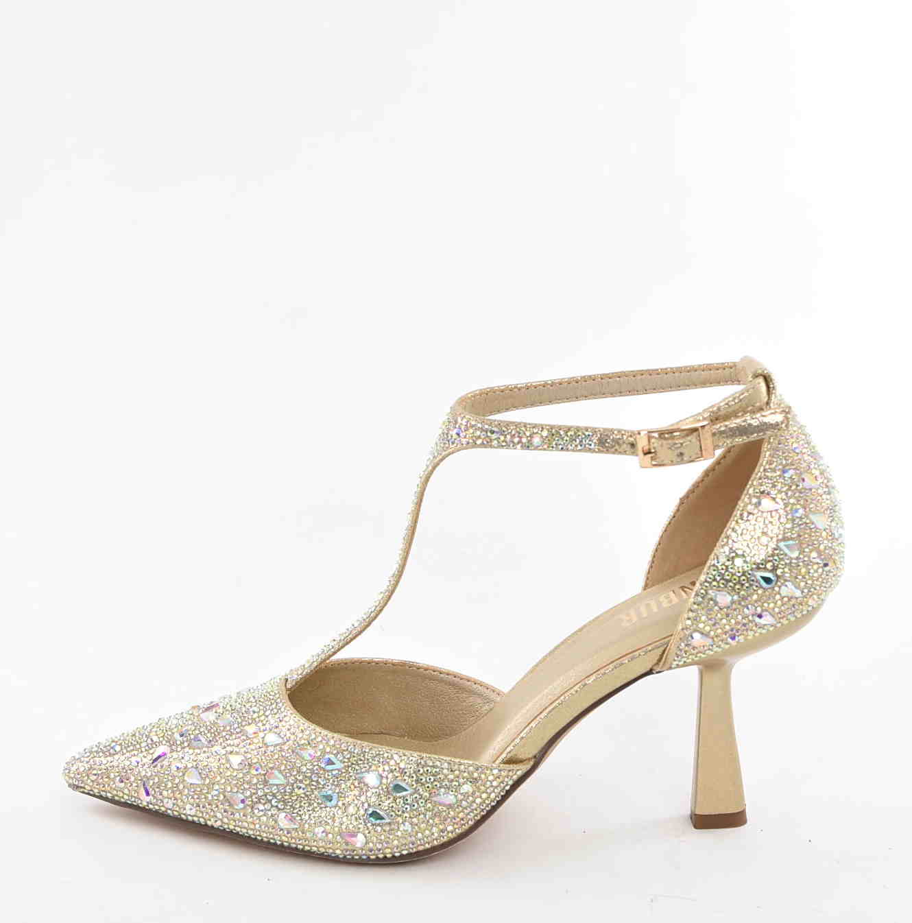 Czółenka Damskie Esencja Klasy Elegancji i Ponadczasowego Stylu MENBUR AM71400 Oro/Złoty