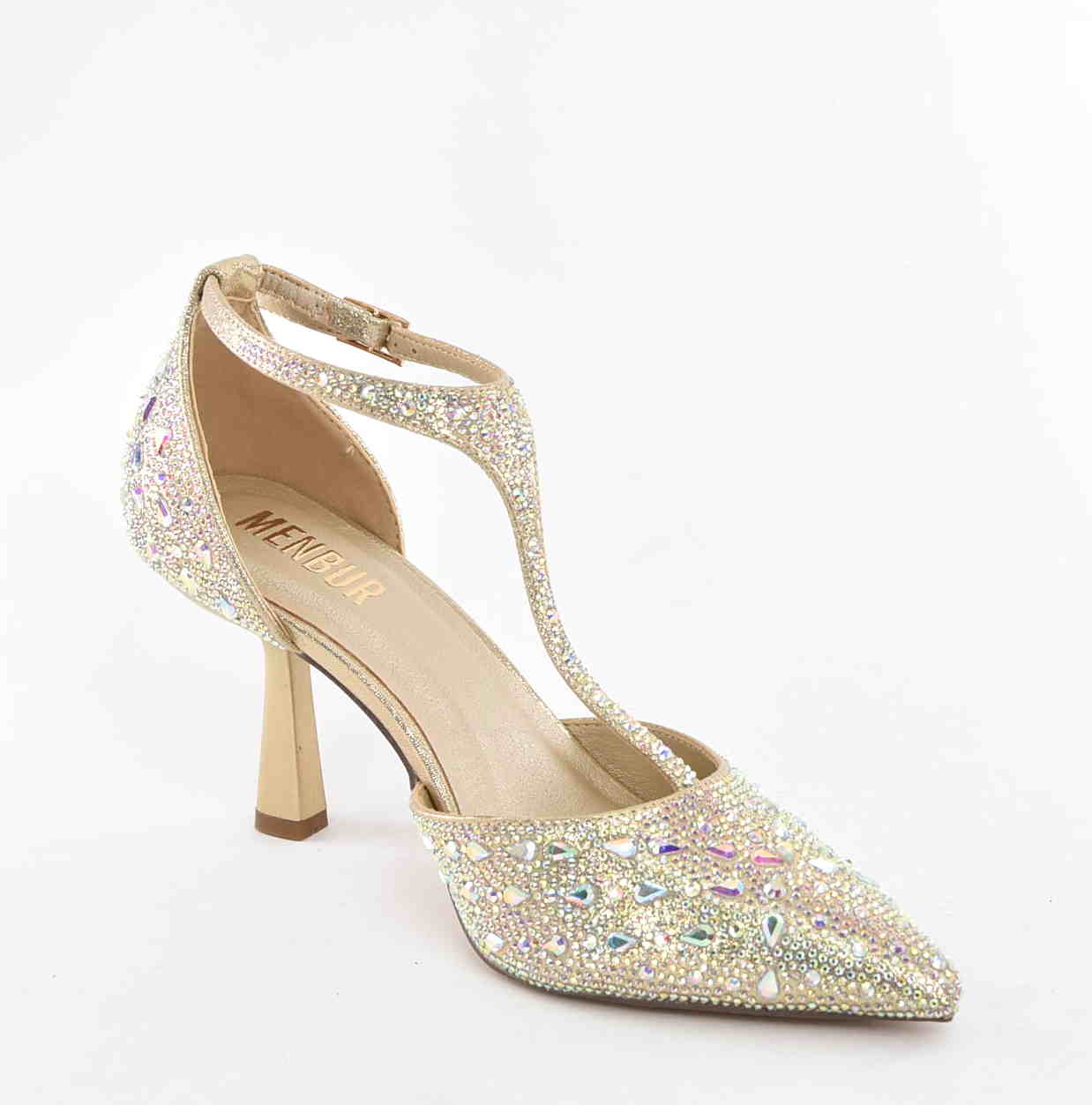 Czółenka Damskie Esencja Klasy Elegancji i Ponadczasowego Stylu MENBUR AM71400 Oro/Złoty - zdjęcie 2