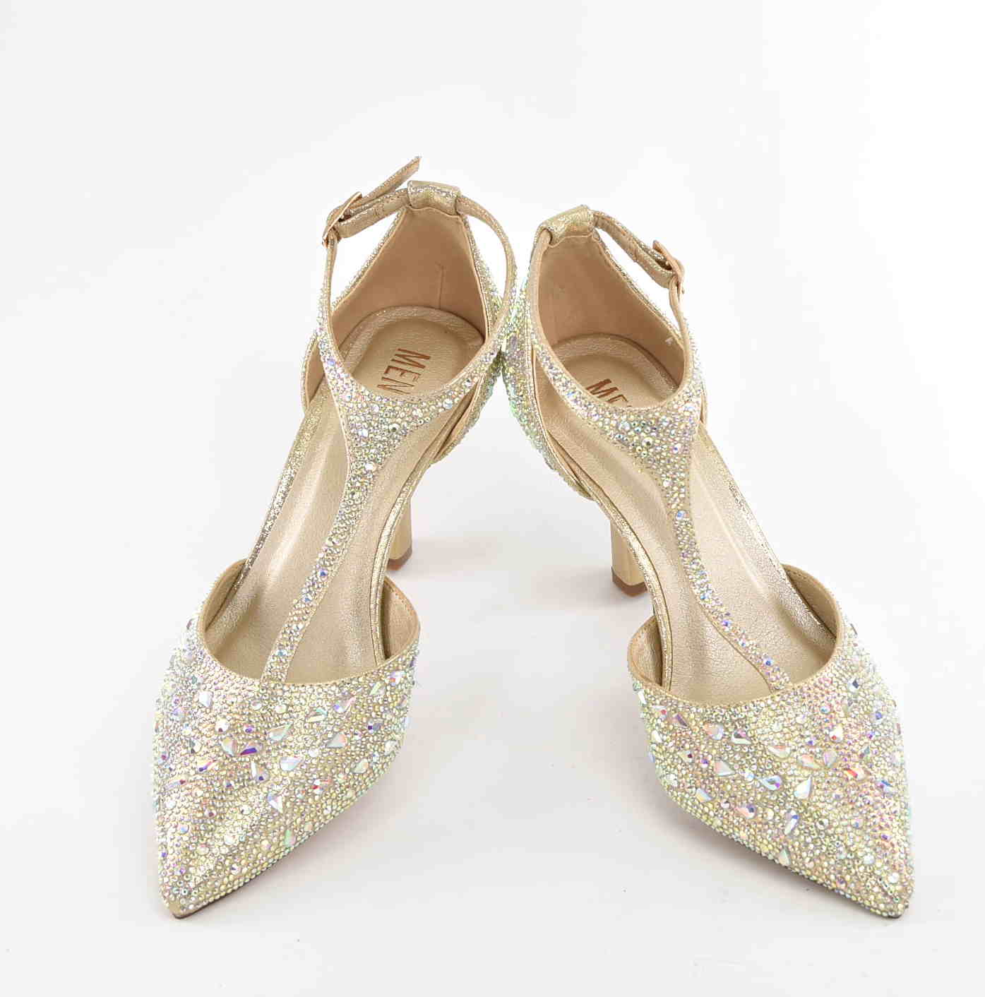 Czółenka Damskie Esencja Klasy Elegancji i Ponadczasowego Stylu MENBUR AM71400 Oro/Złoty - zdjęcie 4