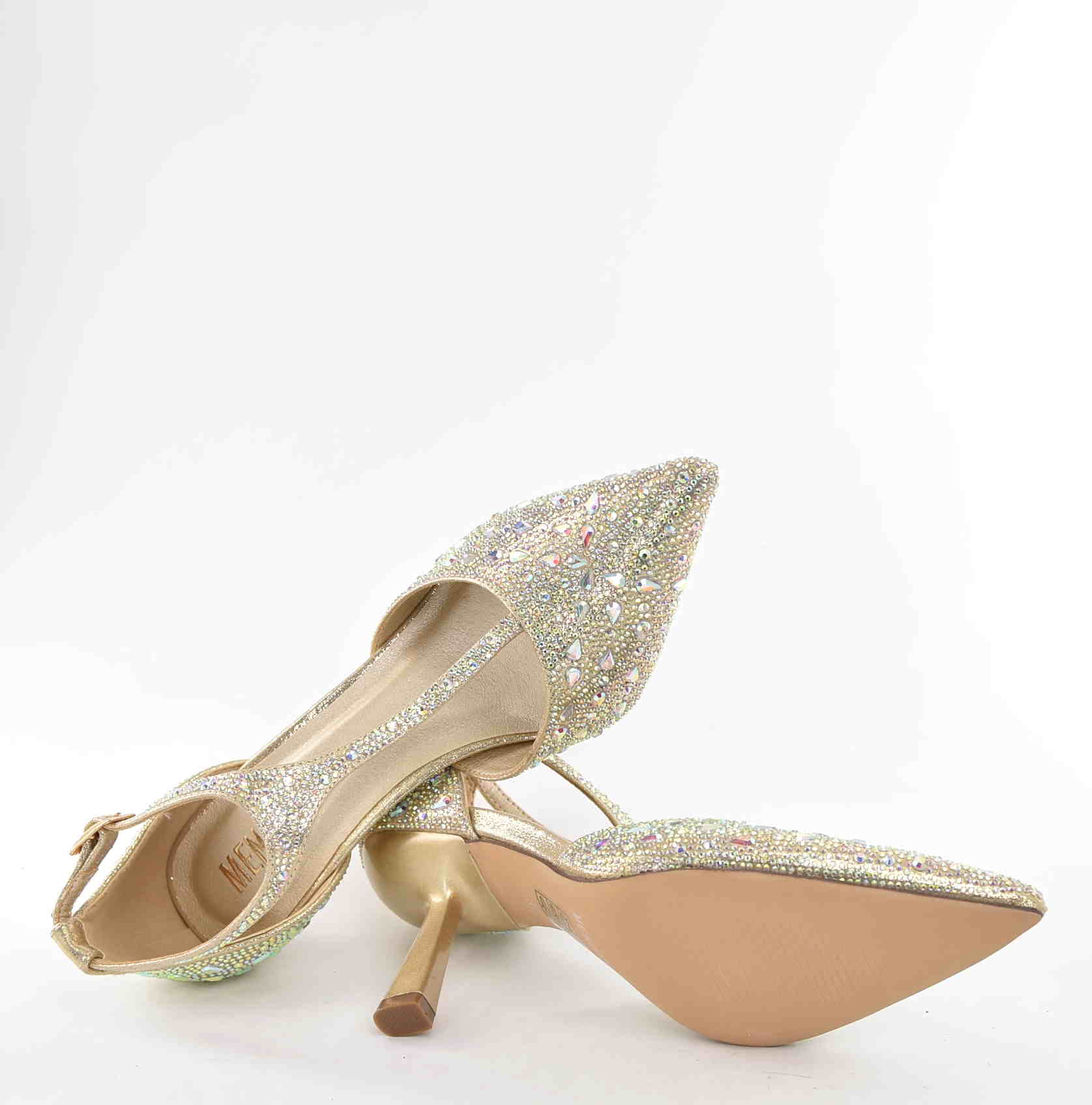 Czółenka Damskie Esencja Klasy Elegancji i Ponadczasowego Stylu MENBUR AM71400 Oro/Złoty - zdjęcie 5