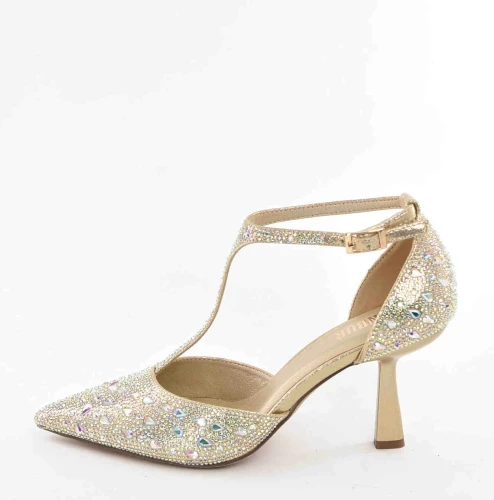 Czółenka Damskie Esencja Klasy Elegancji i Ponadczasowego Stylu MENBUR AM71400 Oro/Złoty - zdjęcie 8