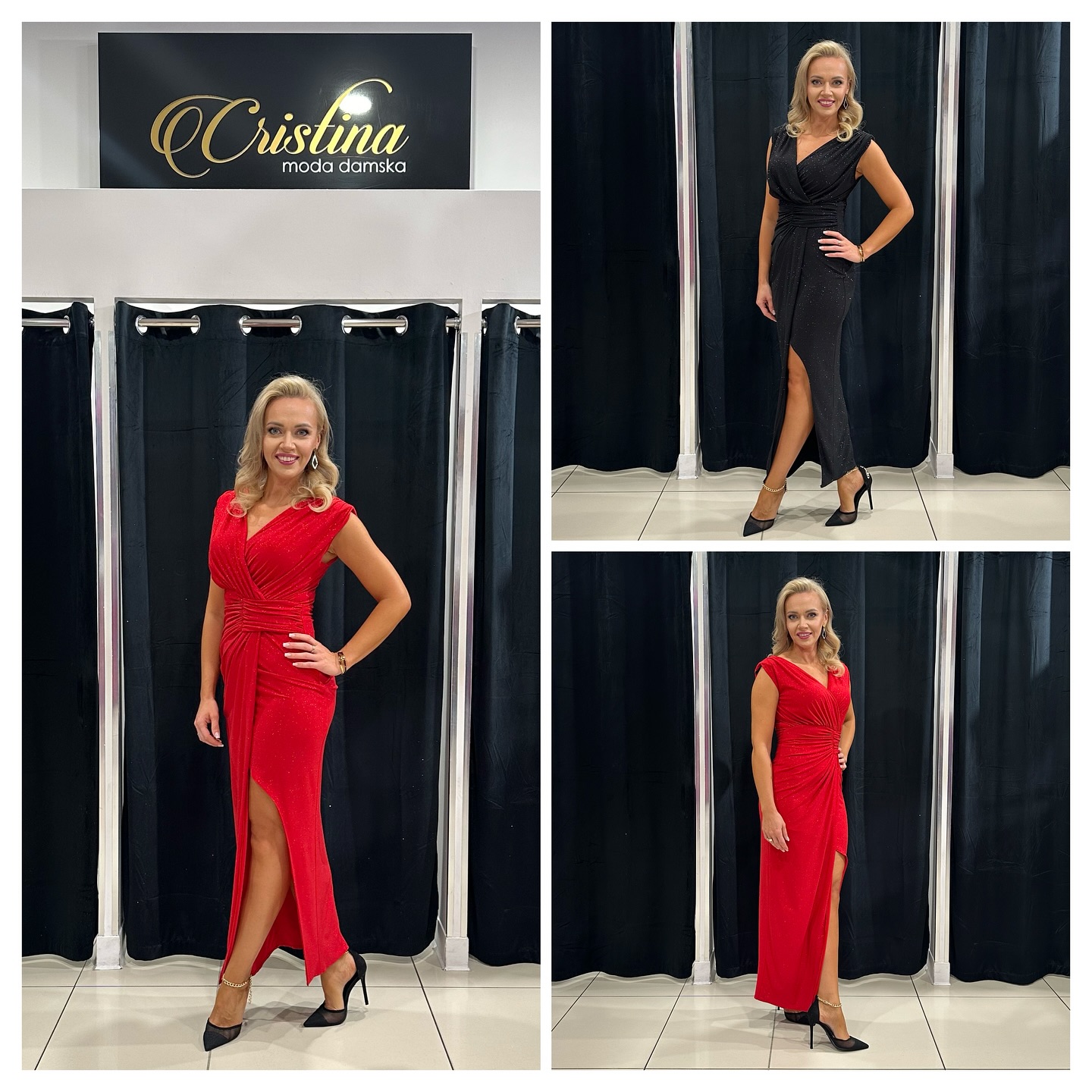 Sukienka damska – klasyczny fason – model 26 - zdjęcie 1