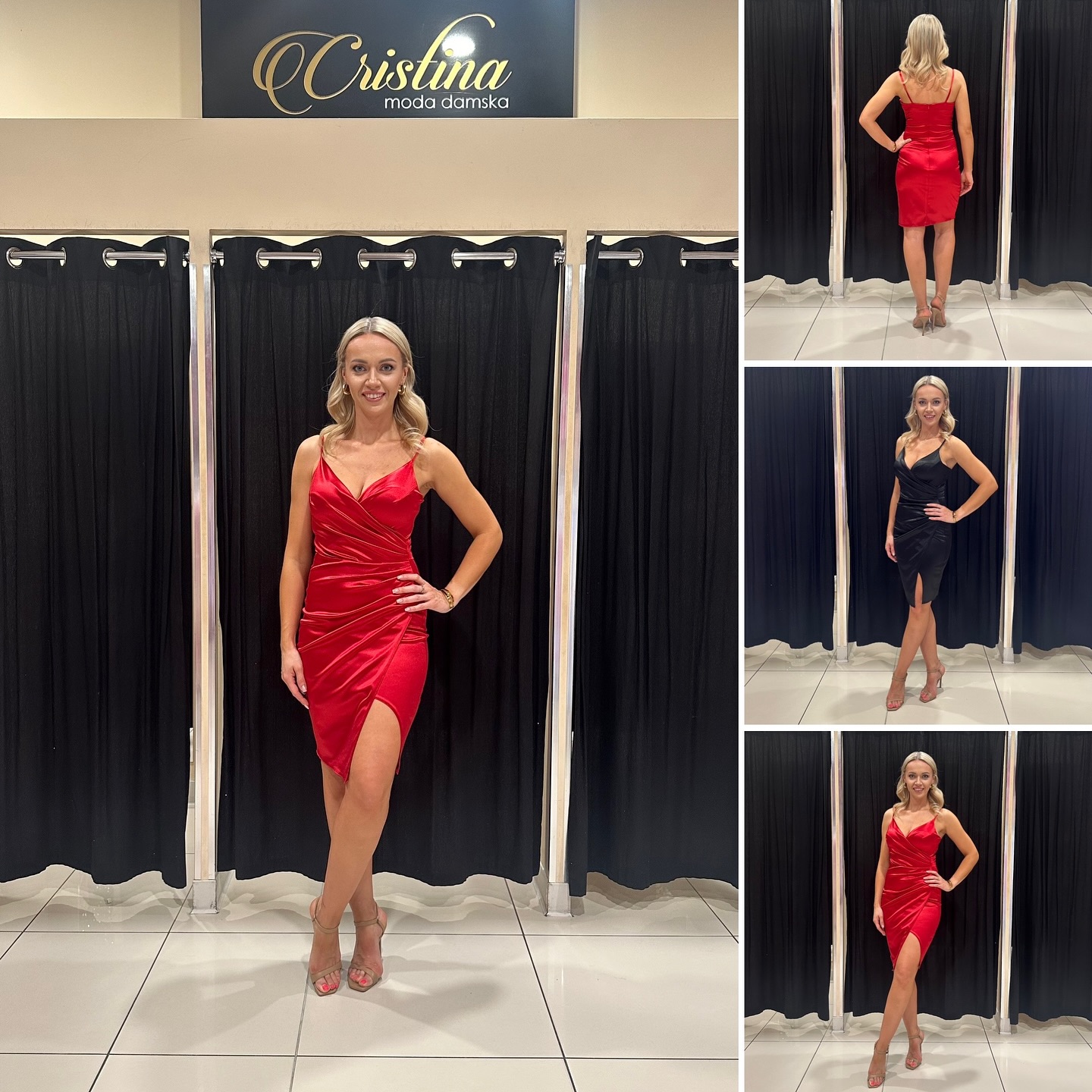 Stylowa sukienka damska – elegancki krój – model 32 - zdjęcie 1