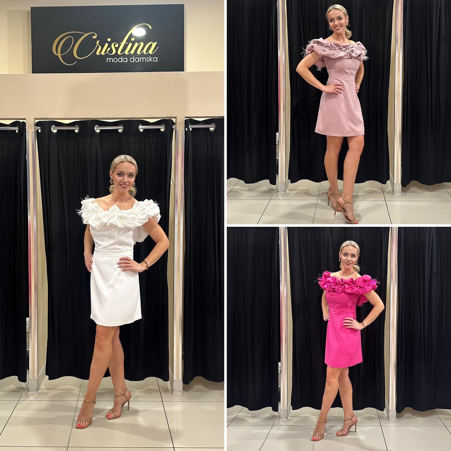 Sukienka damska – klasyczny fason – model 86 - zdjęcie 1