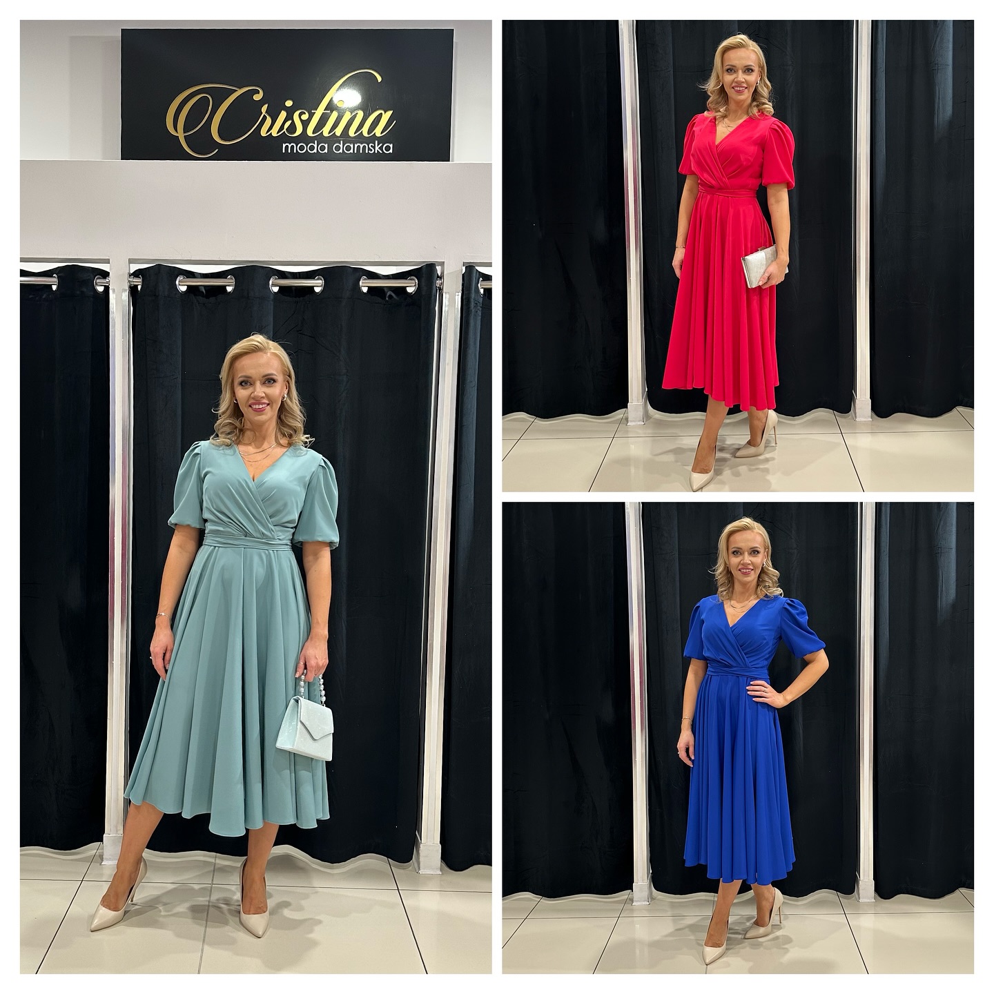 Damska sukienka – nowoczesny design – model 124 - zdjęcie 1