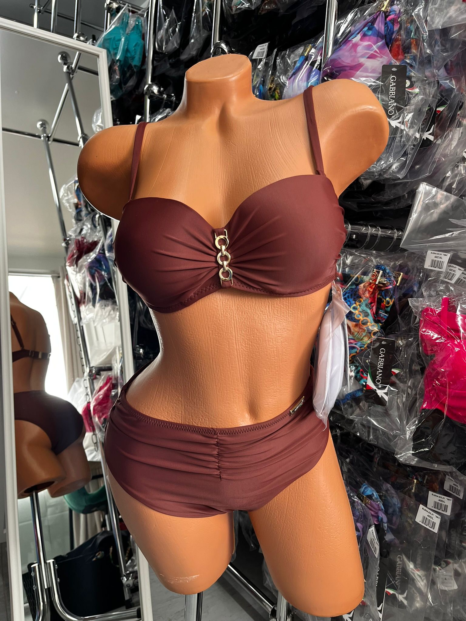 Gabbiano Brązowy Strój Kąpielowy Bikini Dwuczęściowe