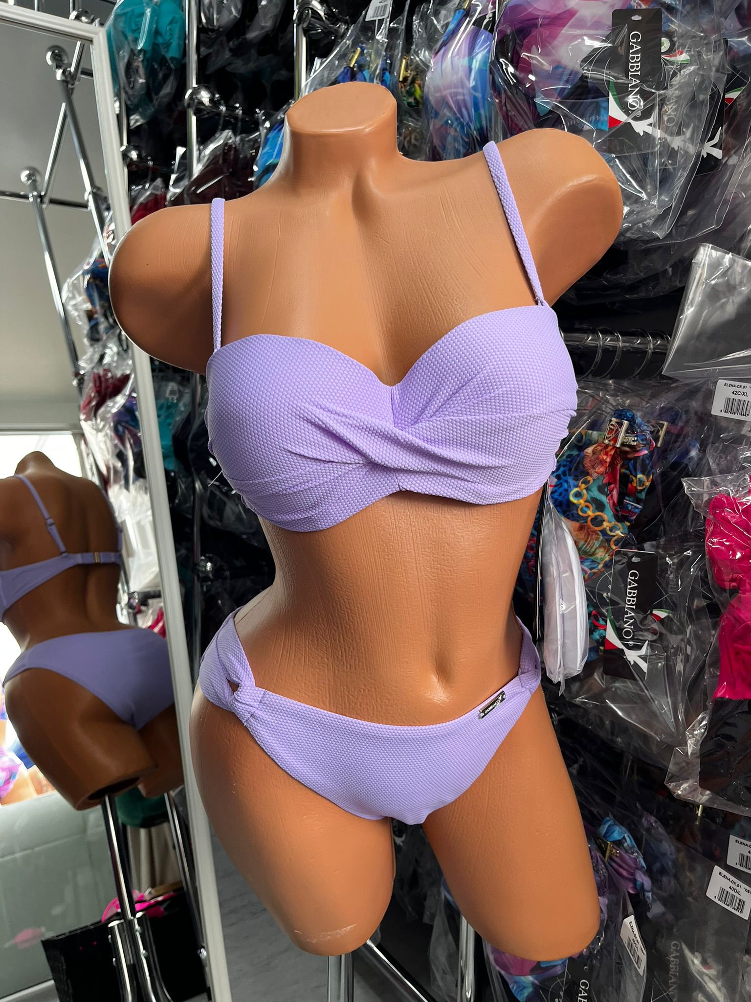 Gabbiano Lawendowy Strój Kąpielowy Bikini Dwuczęściowe