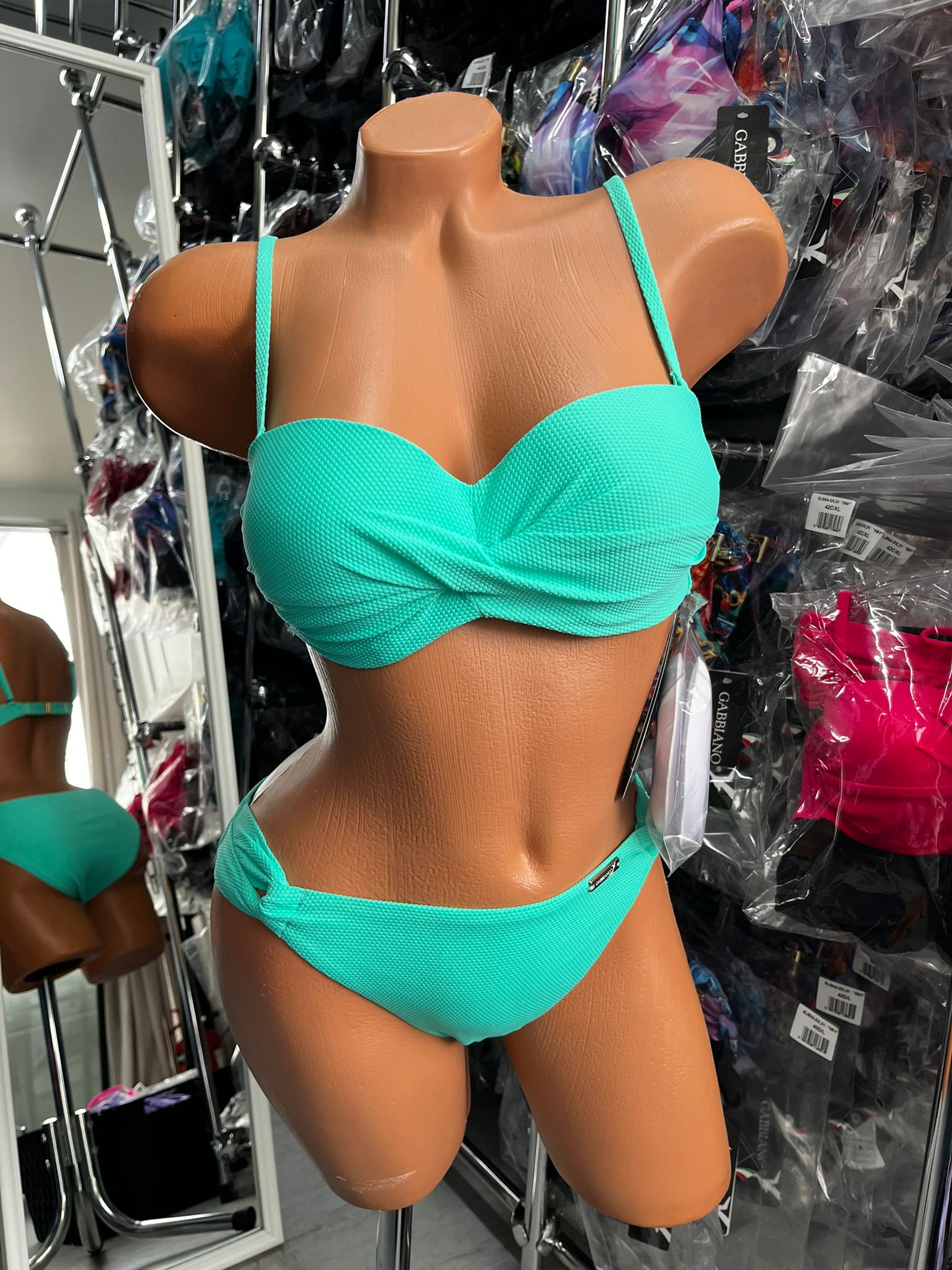 Gabbiano Miętowy Strój Kąpielowy Bikini Dwuczęściowe