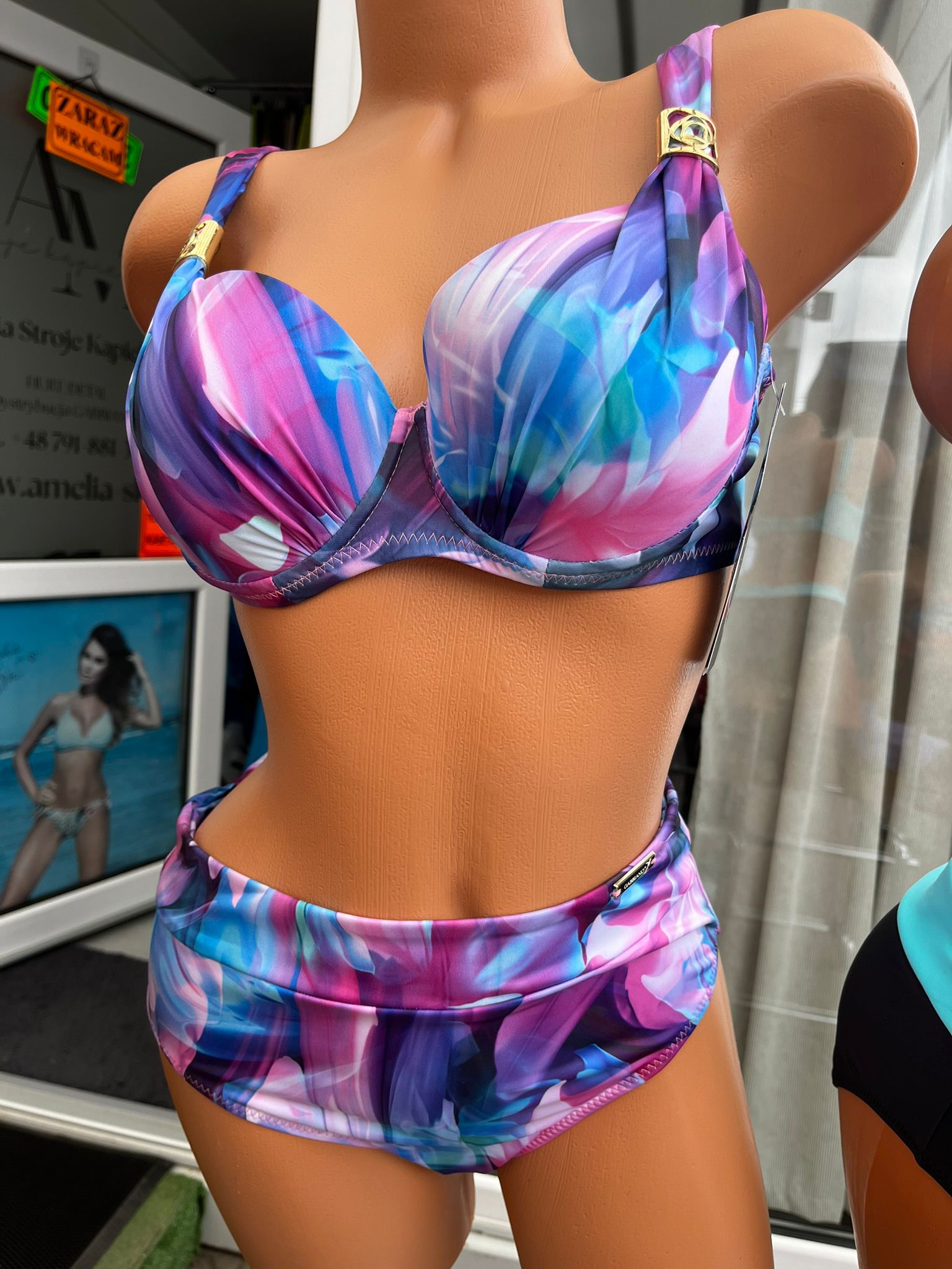 Gabbiano Kolorowy Strój Kąpielowy Bikini Dwuczęściowe Premium