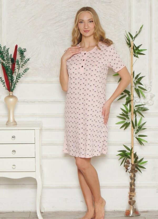 Bawełna Damska Koszula Nocna Morella kod;10011-2 Roz; M-L-XL-XXL - zdjęcie 3