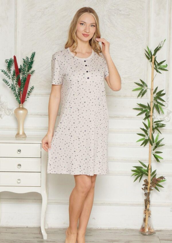 Bawełna Damska Koszula Nocna Morella kod;10012-2 Roz; M-L-XL-XXL - zdjęcie 3