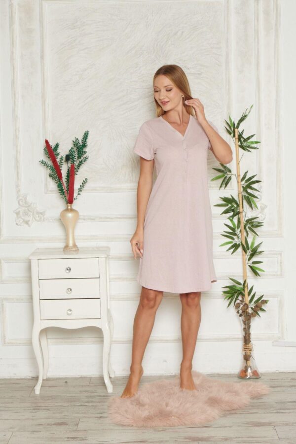 Koszula Nocna z Bawełny Krótki Rękaw Morella kod;10014 Rozmiar; M-L-XL-2XL - zdjęcie 8