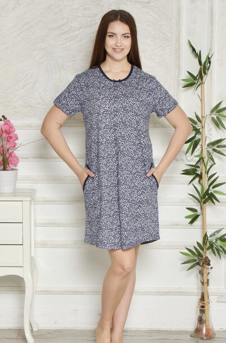 Koszula Nocna z Bawełny Morella GOLD kod;GD1-001 Rozmiar; M-L-XL-2XL - zdjęcie 1