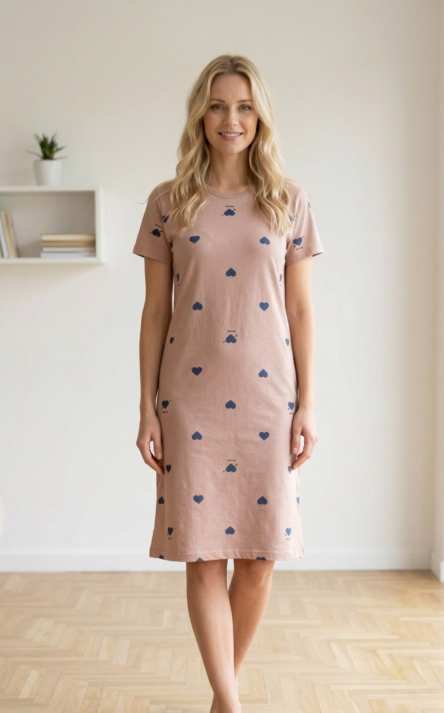 Koszula Nocna z Bawełny Morella GOLD kod;GD-1-016 Rozmiar; M-L-XL-XXL