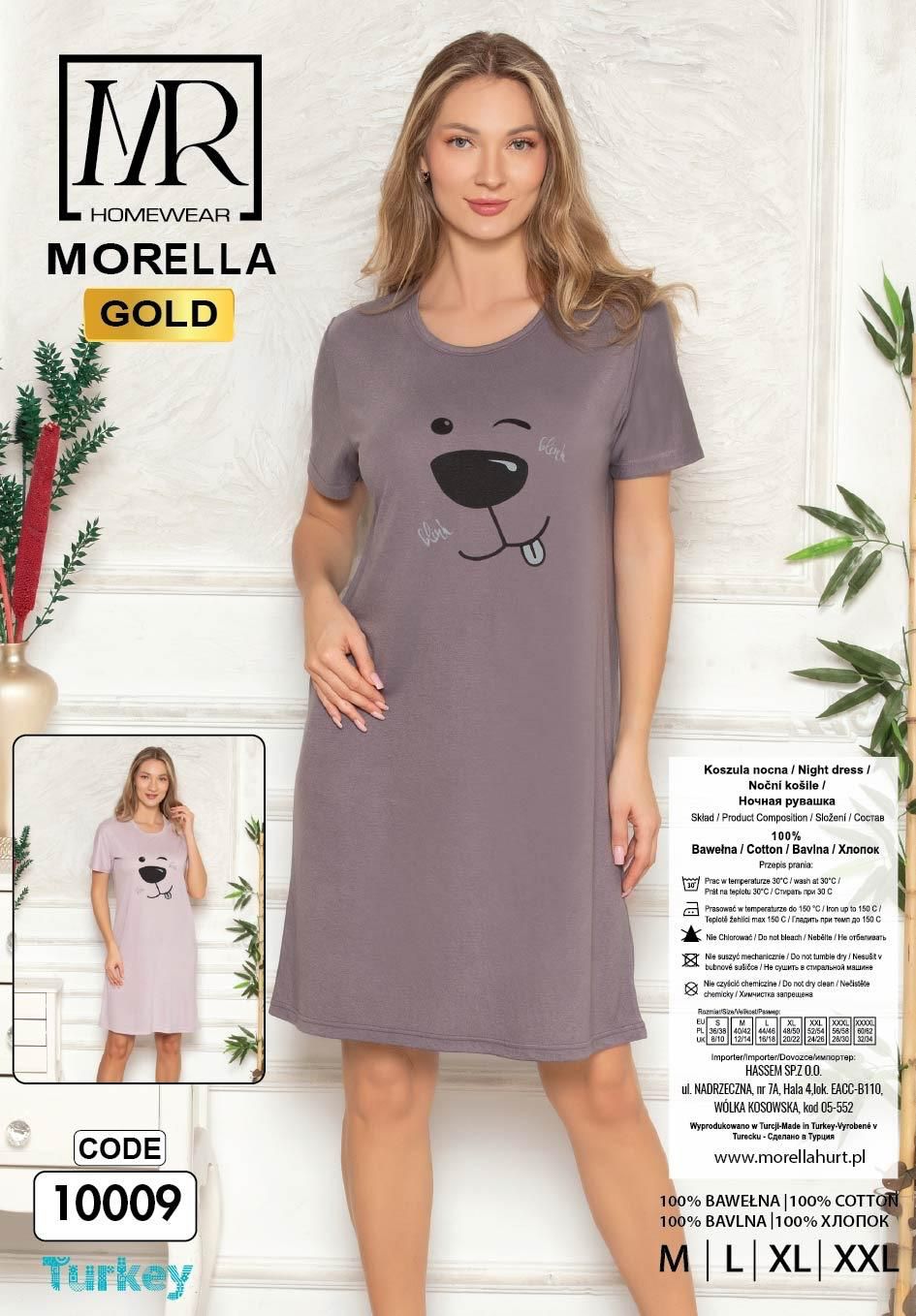 Koszula Nocna z Bawełny Morella GOLD kod;GD10009 Rozmiar; M-L-XL-2XL - zdjęcie 2