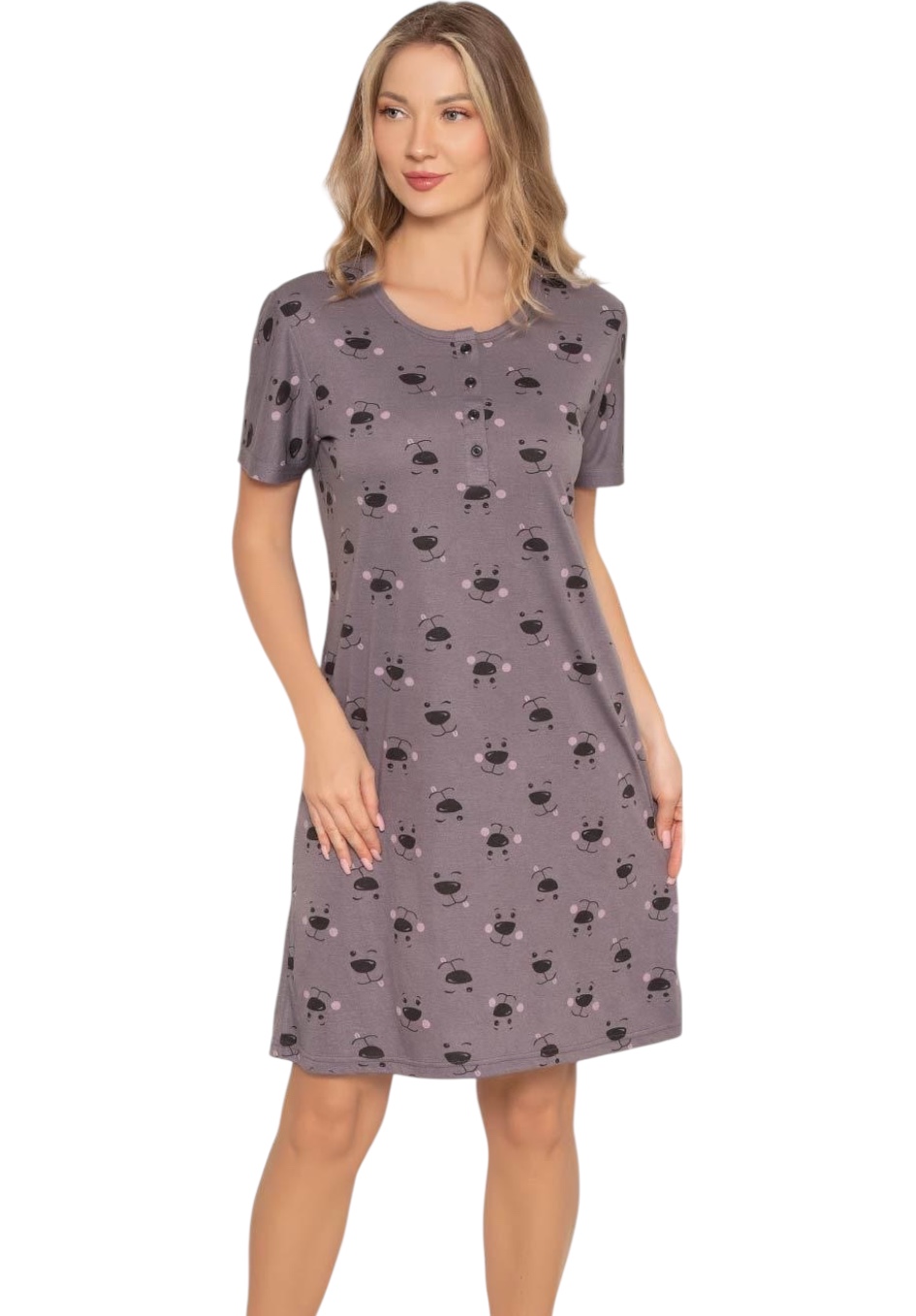 Koszula Nocna z Bawełny Morella GOLD kod;GD10010 Rozmiar; M-L-XL-2XL - zdjęcie 1