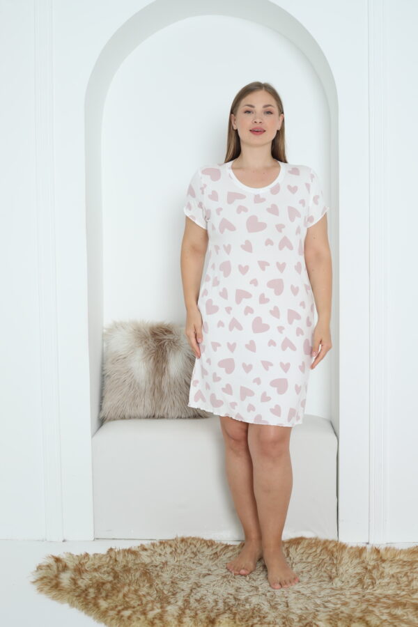 Koszula Nocna z Wiskozy Duże Rozmiary Morella PREMIUM kod;5000 Rozmiar; 2XL-3XL-4XL - zdjęcie 9