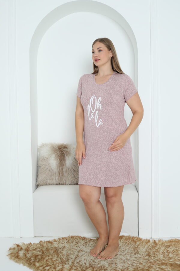 Koszula Nocna z Wiskozy Duże Rozmiary Morella PREMIUM kod;5002 Rozmiar; 2XL-3XL-4XL - zdjęcie 8