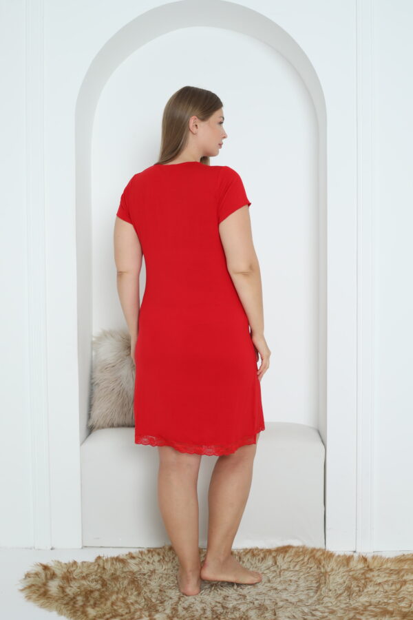 Koszula Nocna z Wiskozy Duże Rozmiary Morella PREMIUM kod;5003 Rozmiar; 2XL-3XL-4XL - zdjęcie 8