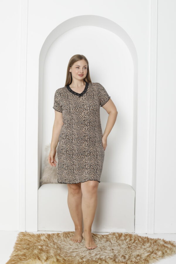 Koszula Nocna z Wiskozy Duże Rozmiary Morella PREMIUM kod;5007 Rozmiar; 2XL-3XL-4XL - zdjęcie 10