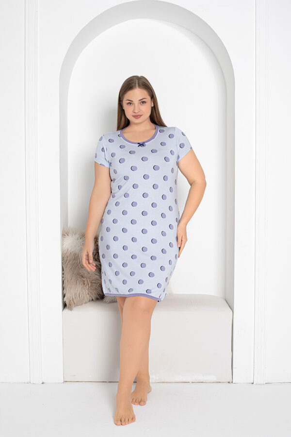 Koszula Nocna z Wiskozy Duże Rozmiary Morella PREMIUM kod;5015 Rozmiar; 2XL-3XL-4XL - zdjęcie 4