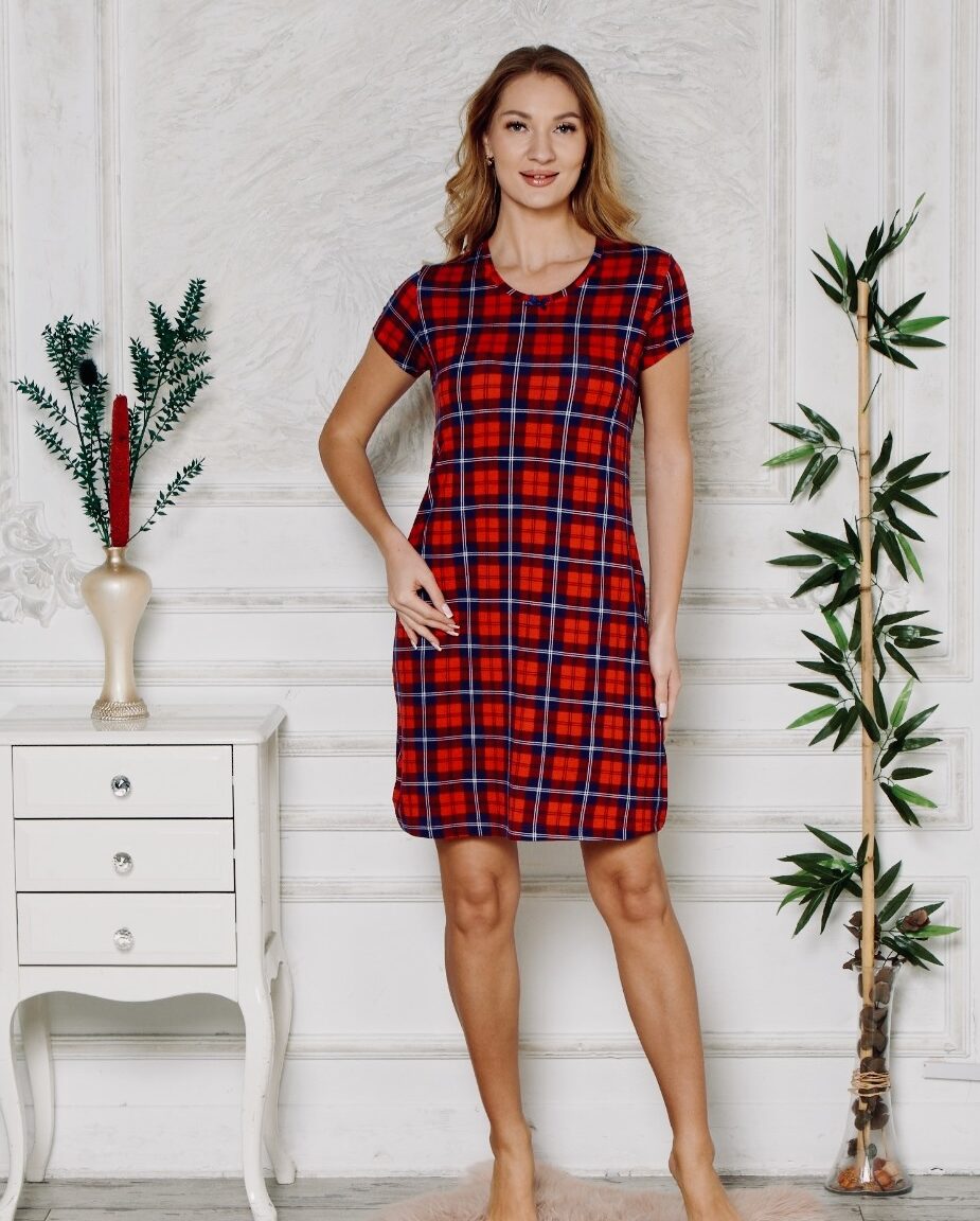 Koszula Nocna z Wiskozy Morella PREMIUM kod;PR-030 Rozmiar; M-L-XL-XXL - zdjęcie 1