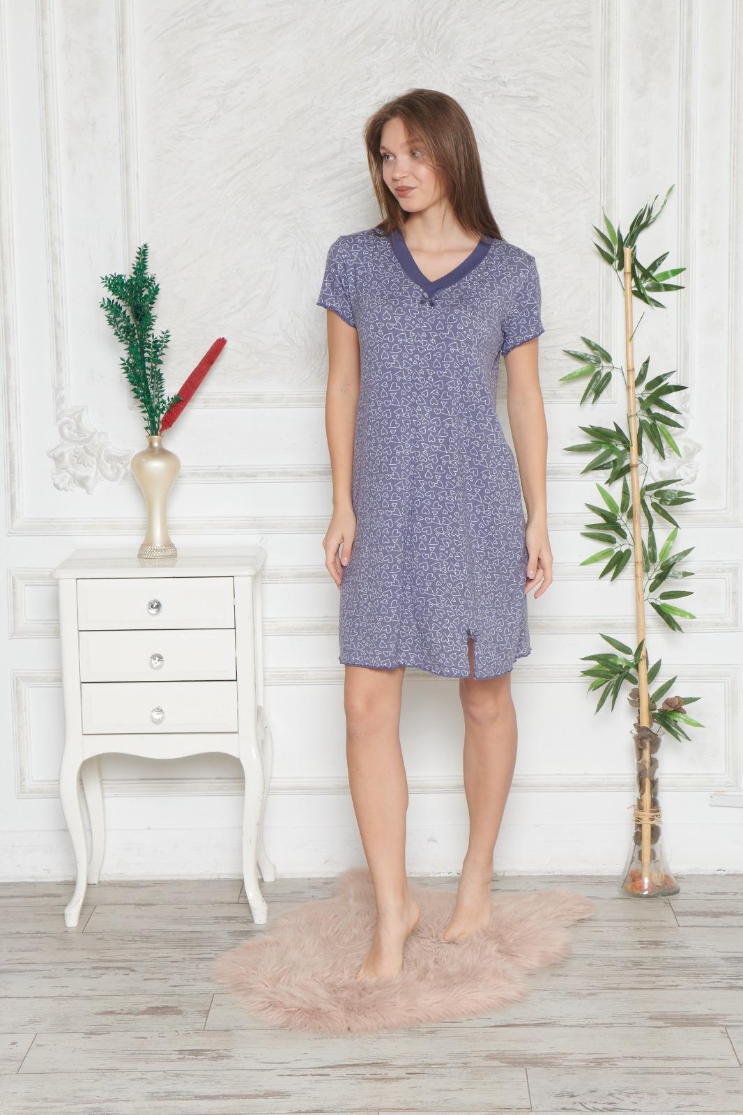 Koszula Nocna z Wiskozy Morella PREMIUM kod;PR-032 Rozmiar; M-L-XL-XXL - zdjęcie 3