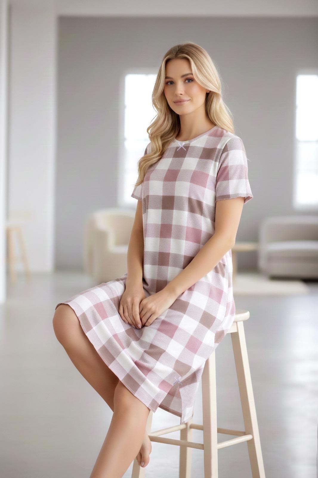 Koszula Nocna z Wiskozy Morella PREMIUM kod;PR-034 Rozmiar; M-L-XL-XXL - zdjęcie 2