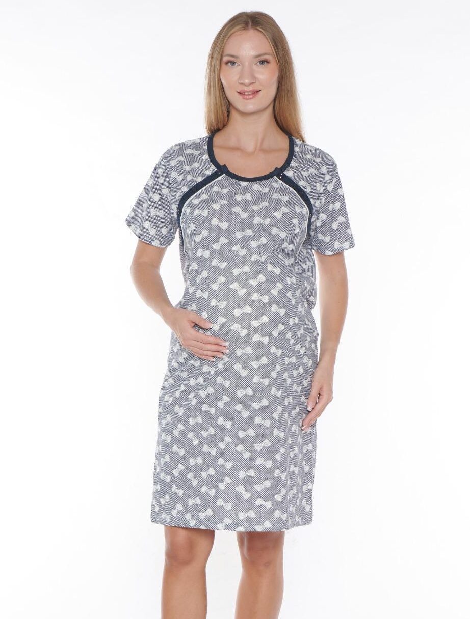 Morella Bawełna Koszula Nocna do Karmienia/Ciążowa na Napy kod;18009 Rozmiary; M-L-XL-XXL - zdjęcie 2