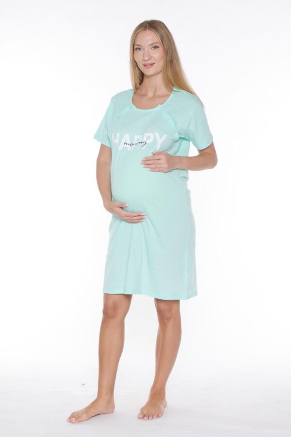 Morella Bawełna Koszula Nocna do Karmienia/Ciążowa na Napy kod;18012 Rozmiary; M-L-XL-XXL - zdjęcie 7